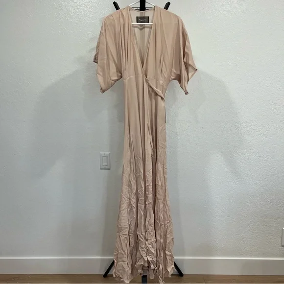 Reformation Winslow Champagne Maxi Dress XS NWT - Picture 6 of 12